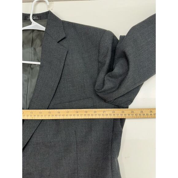 Barrington Mens Suit Cost Size 44S Gray Two Button Up Single Breasted - Picture 11 of 14